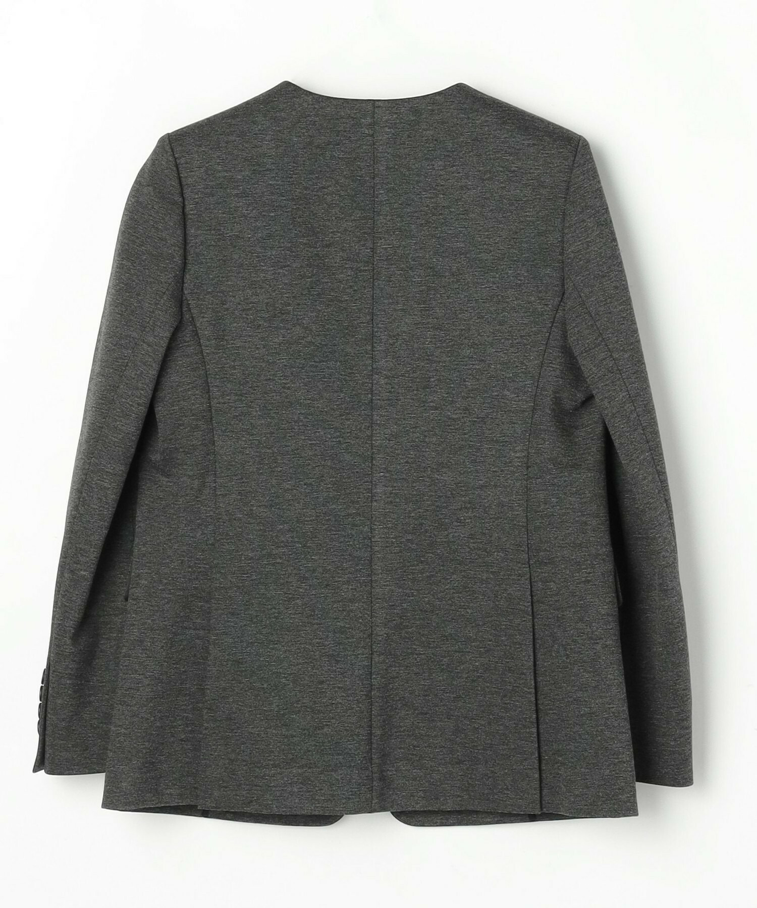 【wb】wb ハイゲージポンチノーカラージャケット 詳細画像 チャコールグレー 22