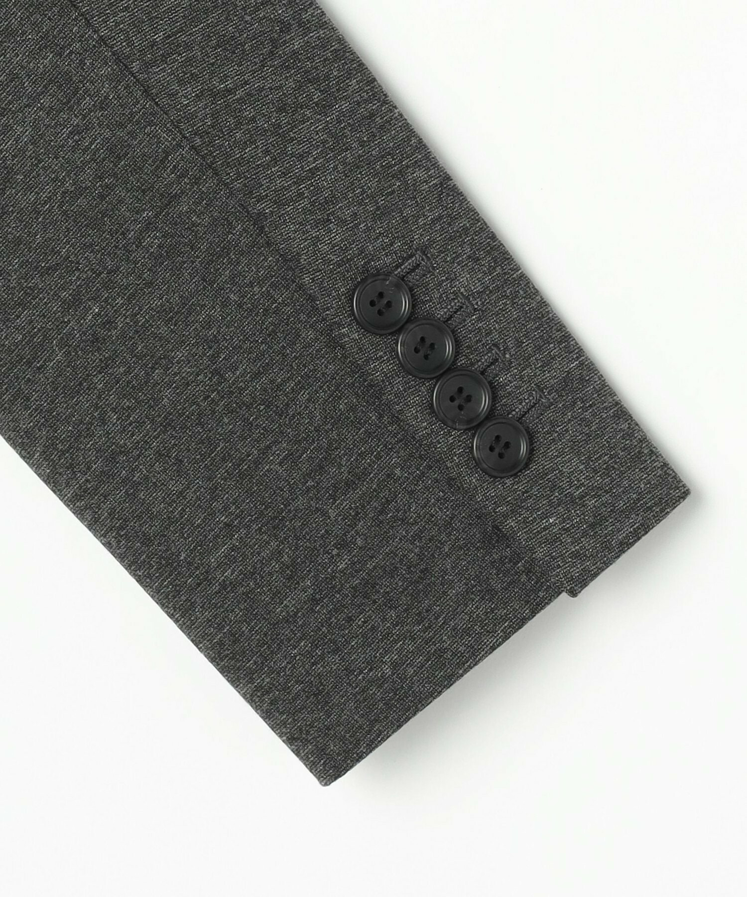 【wb】wb ハイゲージポンチノーカラージャケット 詳細画像 チャコールグレー 24