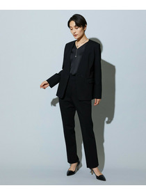 【wb】wb ハイゲージポンチタイトストレートパンツ 詳細画像 チャコールグレー 4