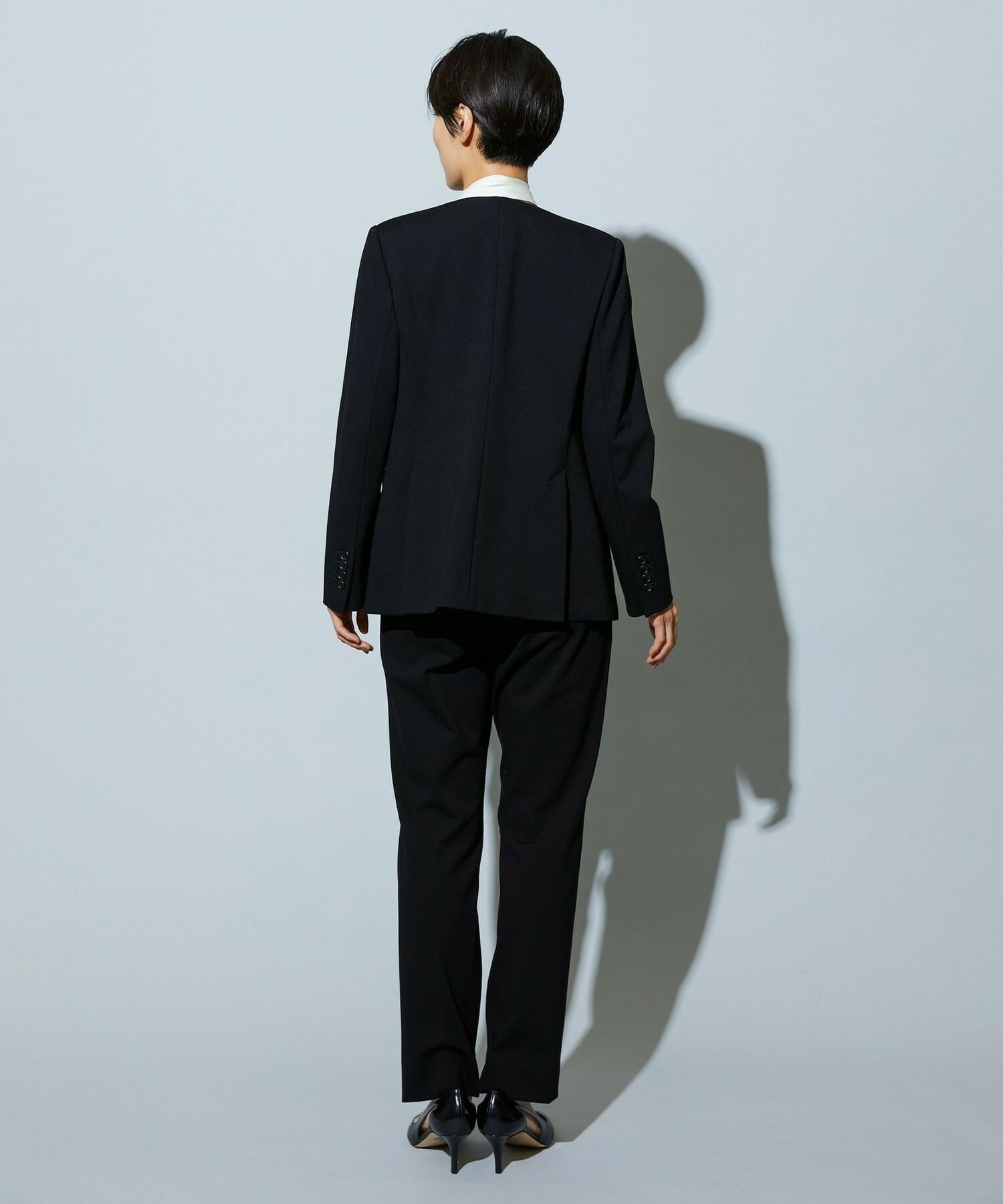 【wb】wb ハイゲージポンチタイトストレートパンツ 詳細画像 チャコールグレー 13