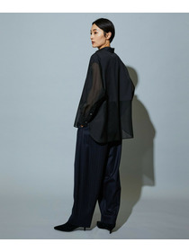 【MOGA】スタイリスト戸野塚かおるコラボ ファンクショナルブロードシャツ 詳細画像 ブラック 12