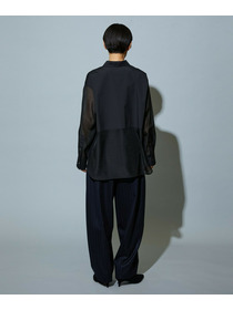 【MOGA】スタイリスト戸野塚かおるコラボ ファンクショナルブロードシャツ 詳細画像 ブラック 13