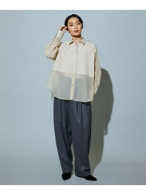 【MOGA】スタイリスト戸野塚かおるコラボ ファンクショナルブロードシャツ 詳細画像 ブラック 2