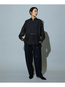 【MOGA】スタイリスト戸野塚かおるコラボ ファンクショナルブロードシャツ 詳細画像 ブラック 8