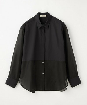 【MOGA】スタイリスト戸野塚かおるコラボ ファンクショナルブロードシャツ 詳細画像 ブラック 2