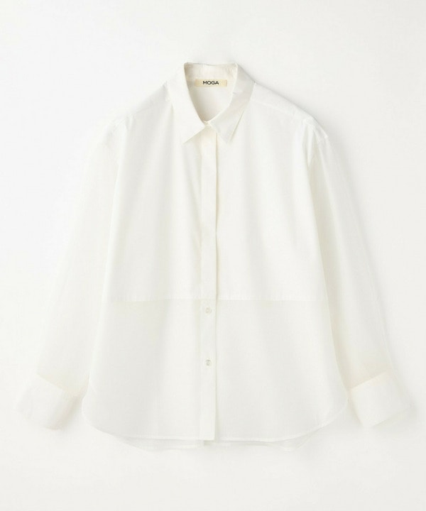 スタイリスト戸野塚かおるコラボ ファンクショナルブロードシャツ 詳細画像 オフホワイト 2