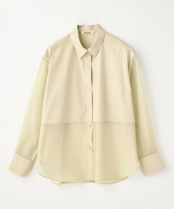 スタイリスト戸野塚かおるコラボ ファンクショナルブロードシャツ 詳細画像 ベージュ 2