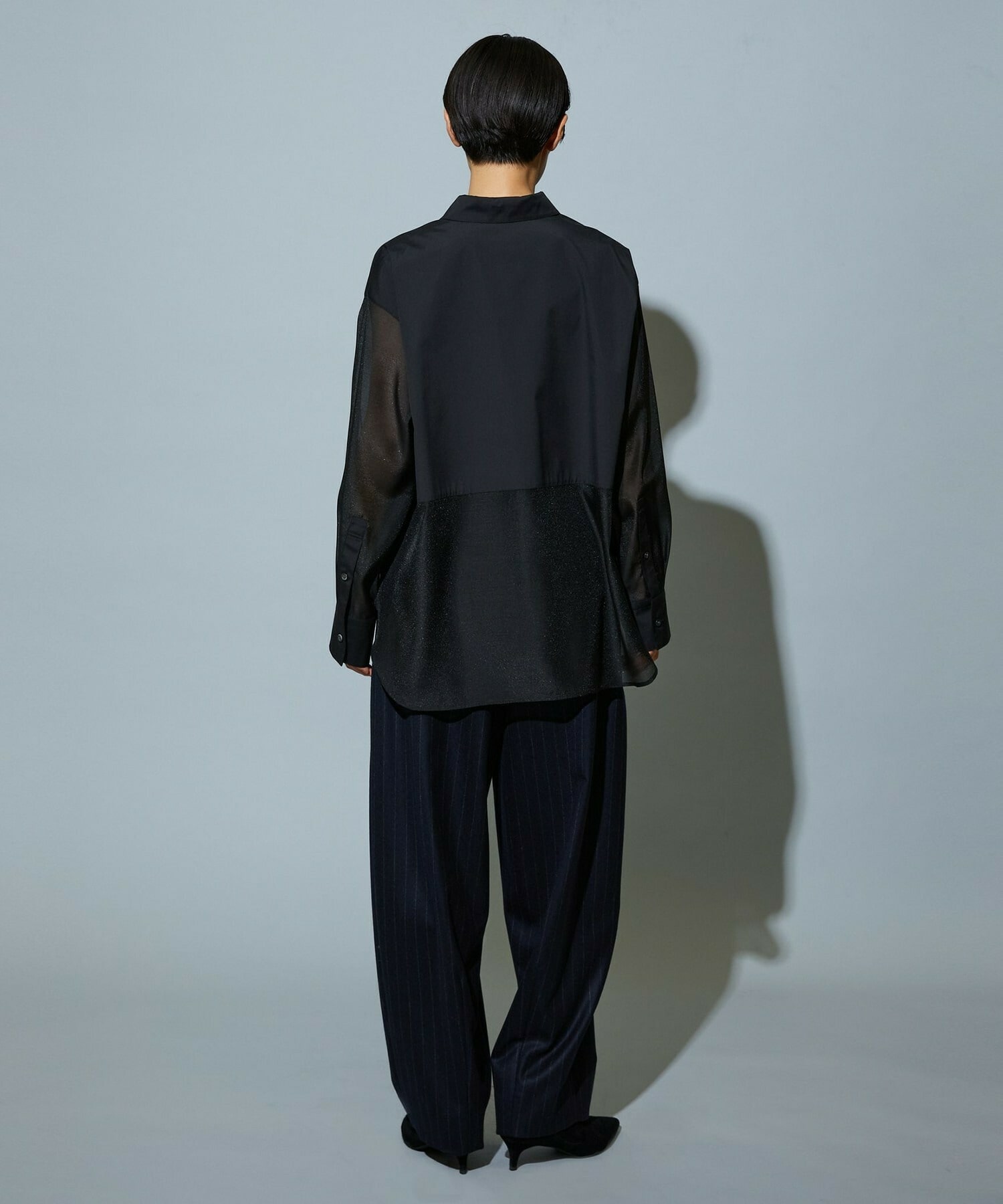 【MOGA】スタイリスト戸野塚かおるコラボ ファンクショナルブロードシャツ 詳細画像 ブラック 13