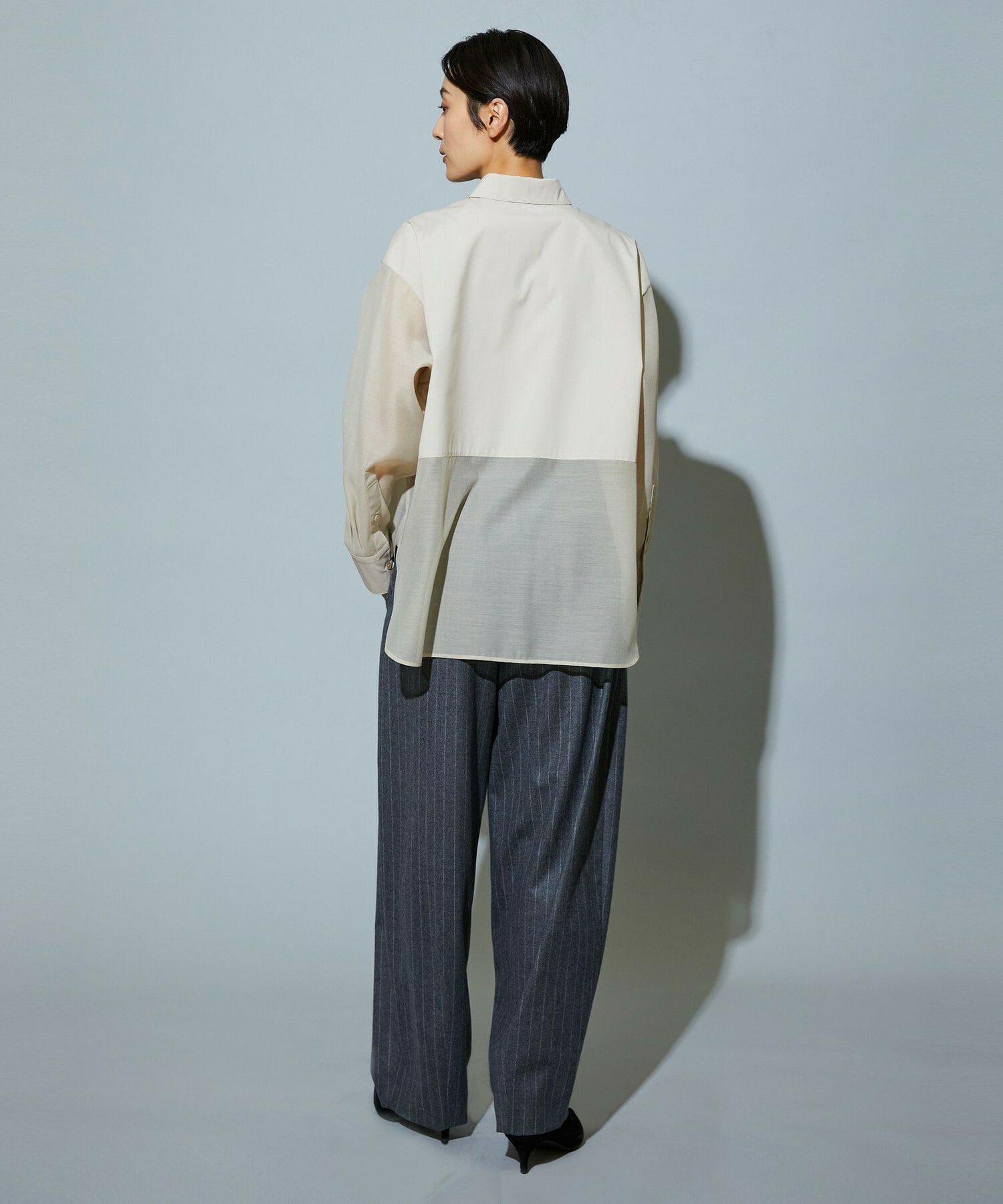 【MOGA】スタイリスト戸野塚かおるコラボ ファンクショナルブロードシャツ 詳細画像 ブラック 5