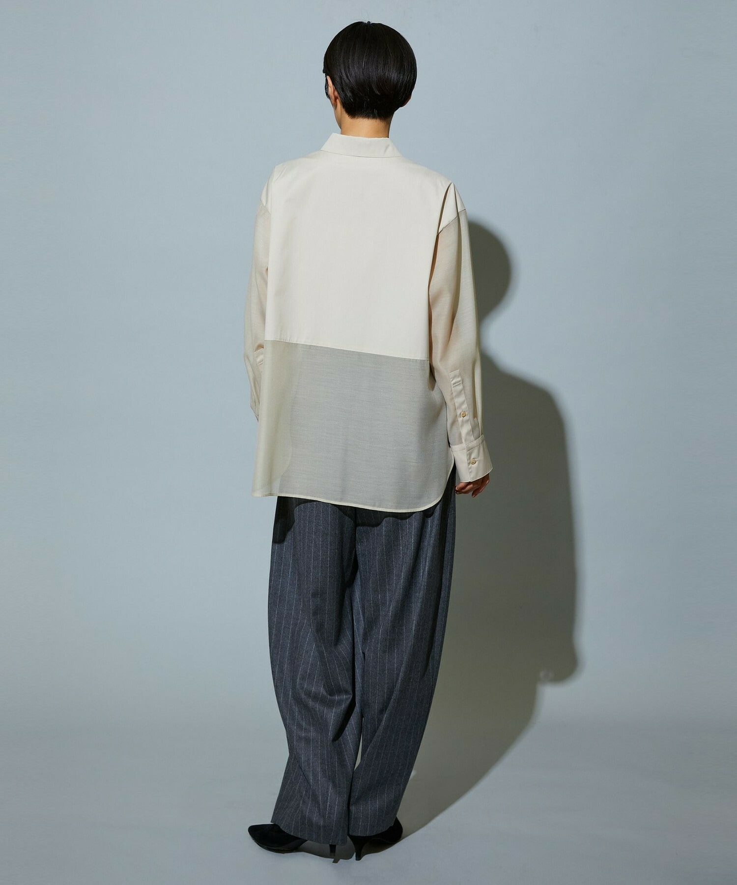 【MOGA】スタイリスト戸野塚かおるコラボ ファンクショナルブロードシャツ 詳細画像 ブラック 6