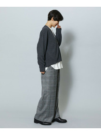 【MOGA】WORLD Vネックカーディガン 詳細画像 チャコールグレー 5