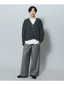 【MOGA】WORLD Vネックカーディガン 詳細画像 チャコールグレー 7