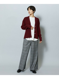 【MOGA】WORLD Vネックカーディガン 詳細画像 チャコールグレー 9