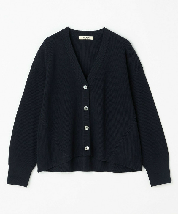 WORLD Vネックカーディガン 詳細画像 ネイビー 2