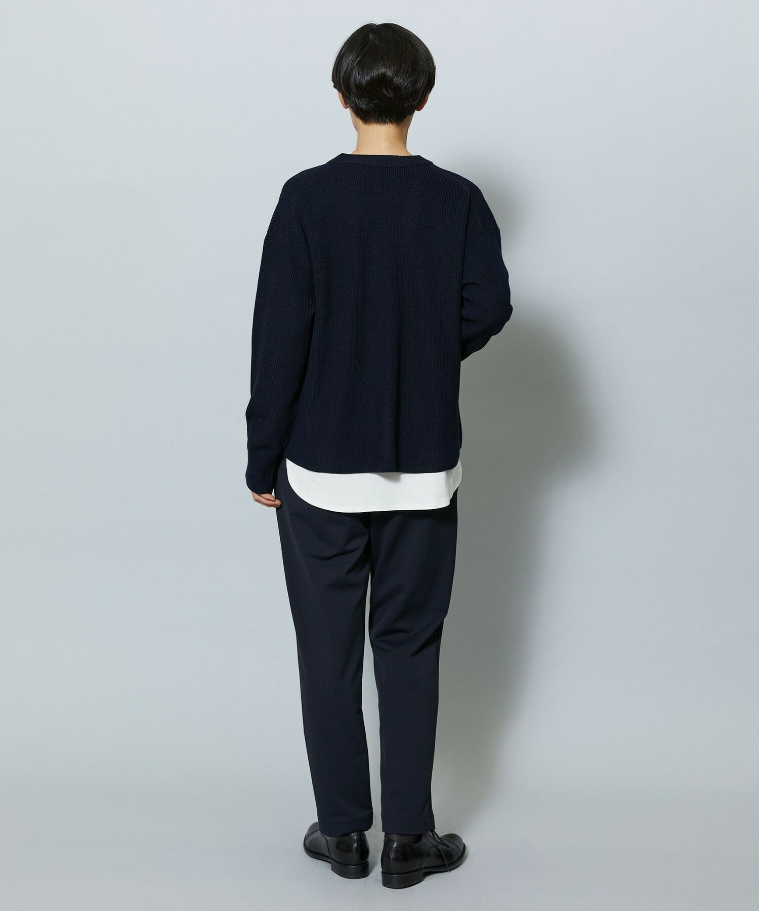 【MOGA】WORLD Vネックカーディガン 詳細画像 チャコールグレー 18