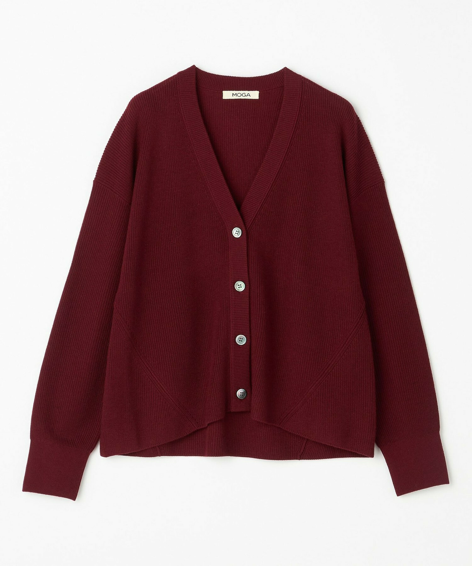 【MOGA】WORLD Vネックカーディガン 詳細画像 チャコールグレー 23