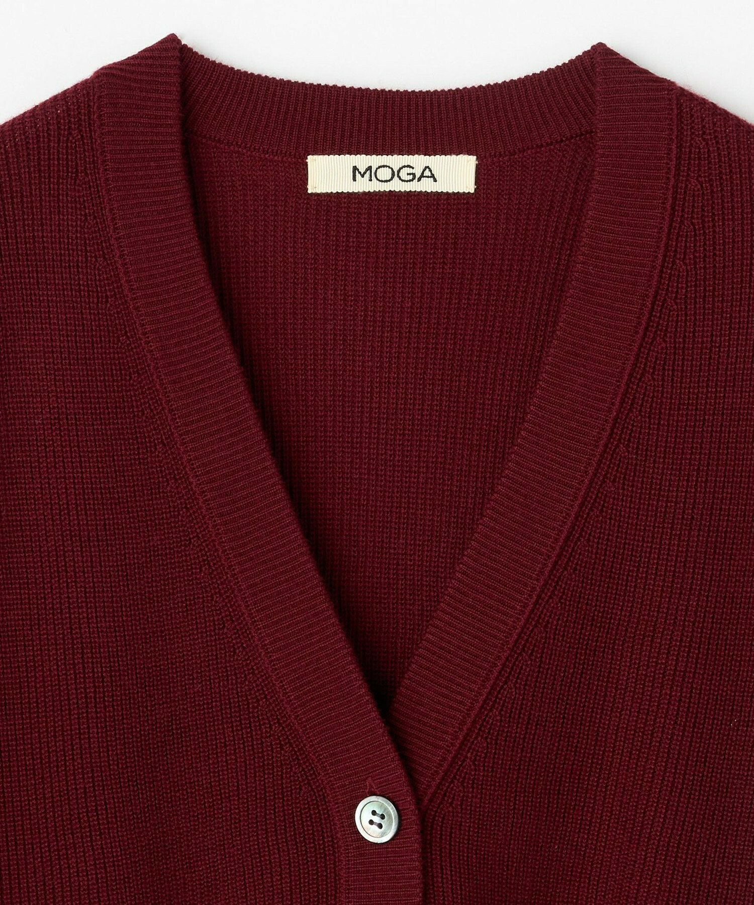 【MOGA】WORLD Vネックカーディガン 詳細画像 チャコールグレー 25