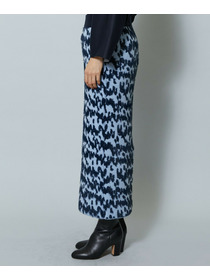 【MOGA】フェザーレオパードニットタイトスカート 詳細画像 サックスブルー 21