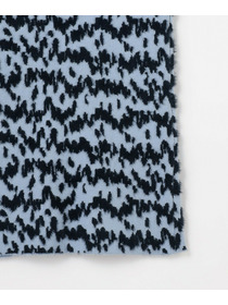 【MOGA】フェザーレオパードニットタイトスカート 詳細画像 サックスブルー 26