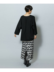 【MOGA】フェザーレオパードニットタイトスカート 詳細画像 サックスブルー 5