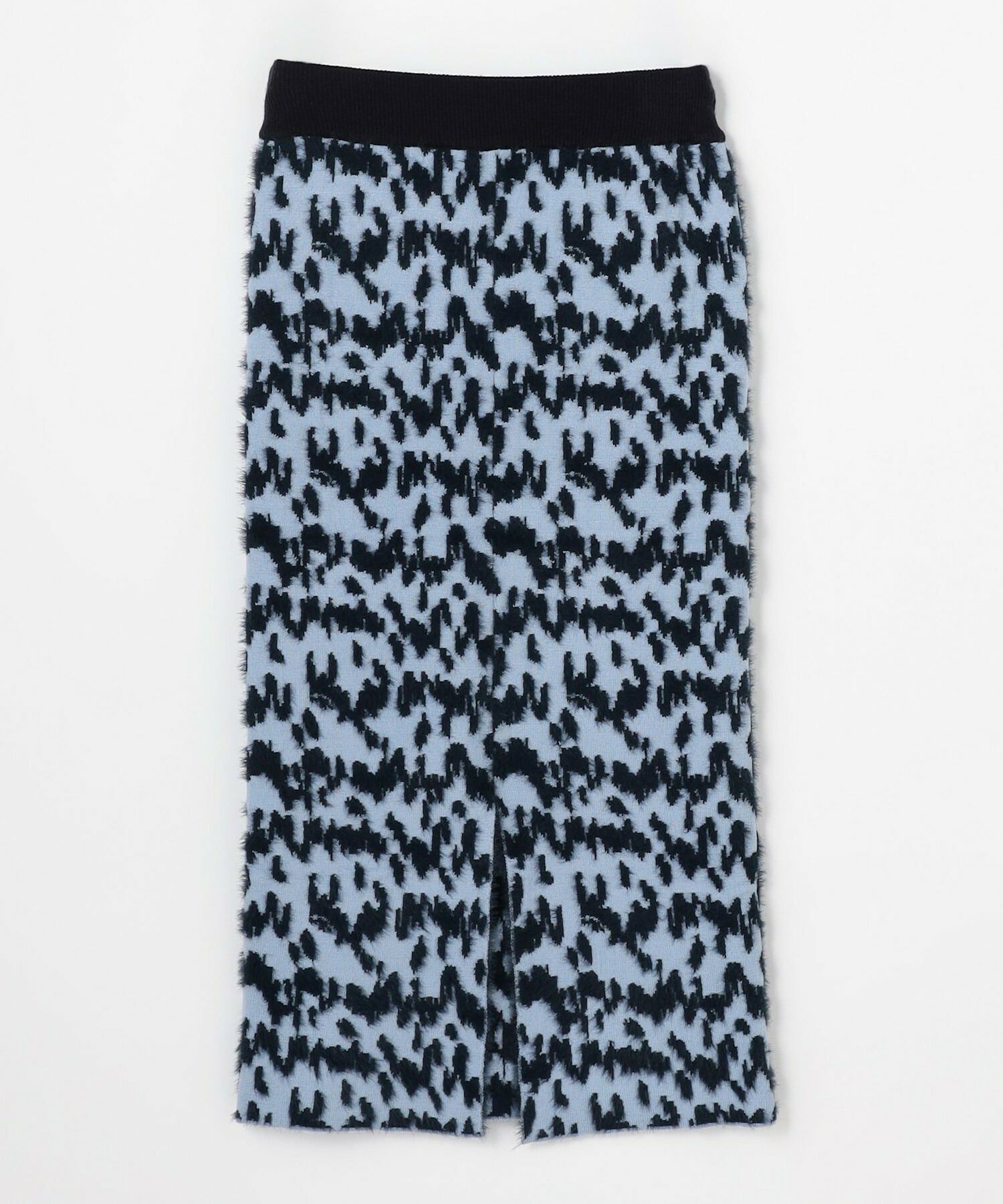 【MOGA】フェザーレオパードニットタイトスカート 詳細画像 サックスブルー 24
