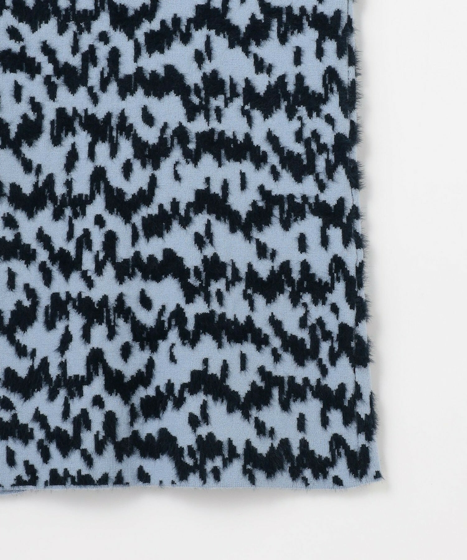 【MOGA】フェザーレオパードニットタイトスカート 詳細画像 サックスブルー 26