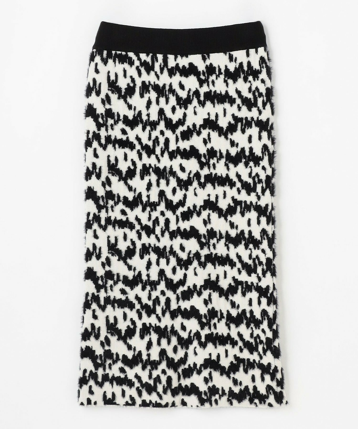 【MOGA】フェザーレオパードニットタイトスカート 詳細画像 クリーム 2