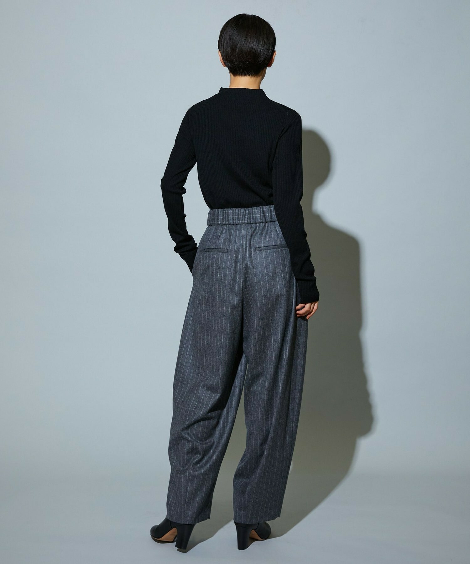 【MOGA】BEAUTIFULリブライクニット 詳細画像 ブラック 12