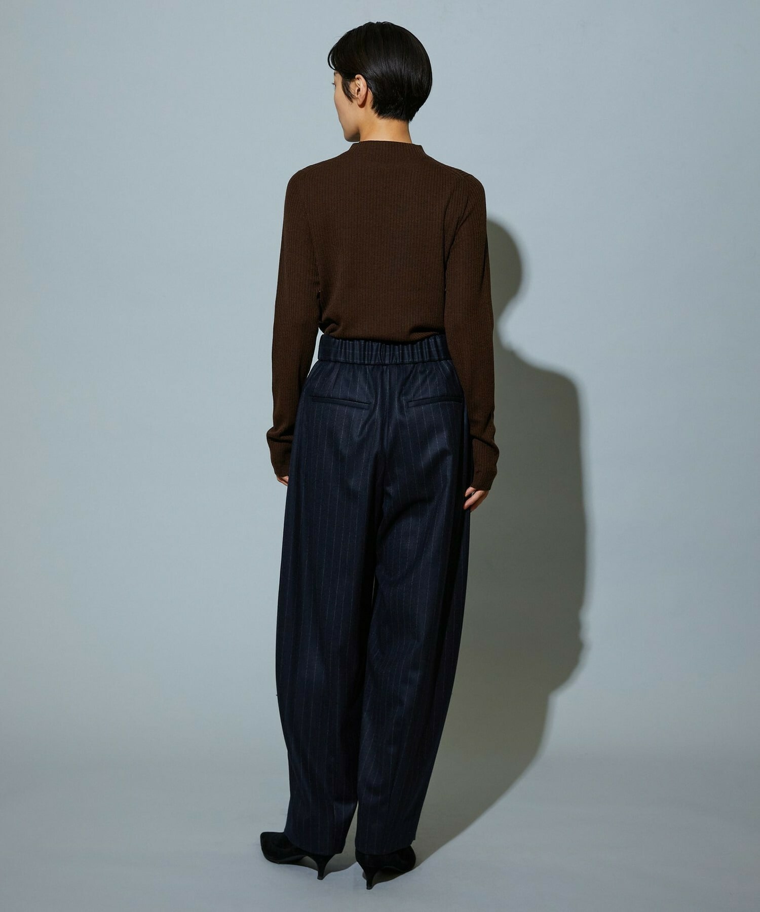 【MOGA】BEAUTIFULリブライクニット 詳細画像 ブラック 17