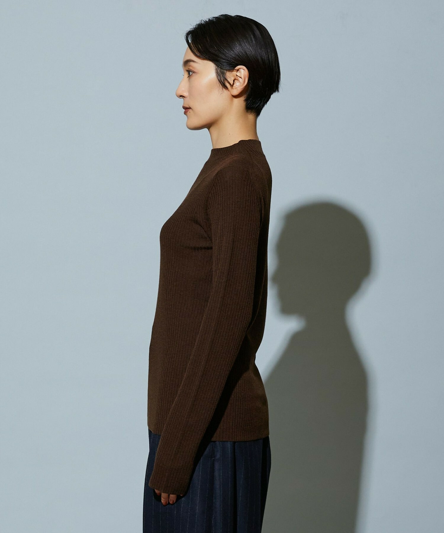 【MOGA】BEAUTIFULリブライクニット 詳細画像 ブラック 20