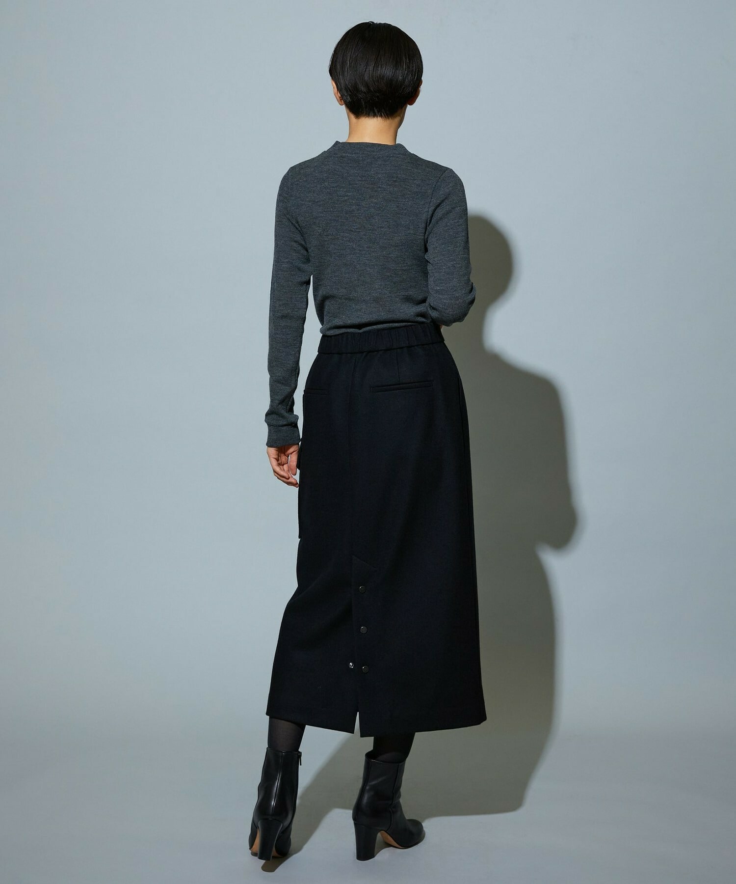 【MOGA】BEAUTIFULリブライクニット 詳細画像 ブラック 6