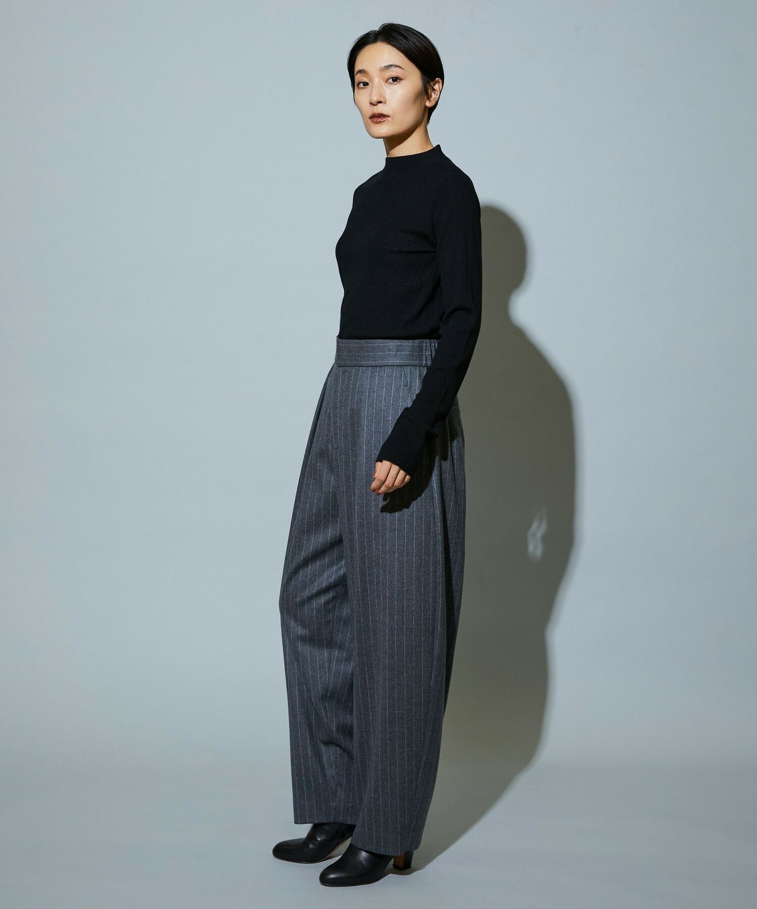 【MOGA】BEAUTIFULリブライクニット 詳細画像 ブラック 9