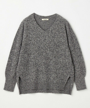 【MOGA】クーマラムカシミヤＶネックニット 詳細画像 グレー系その他 2