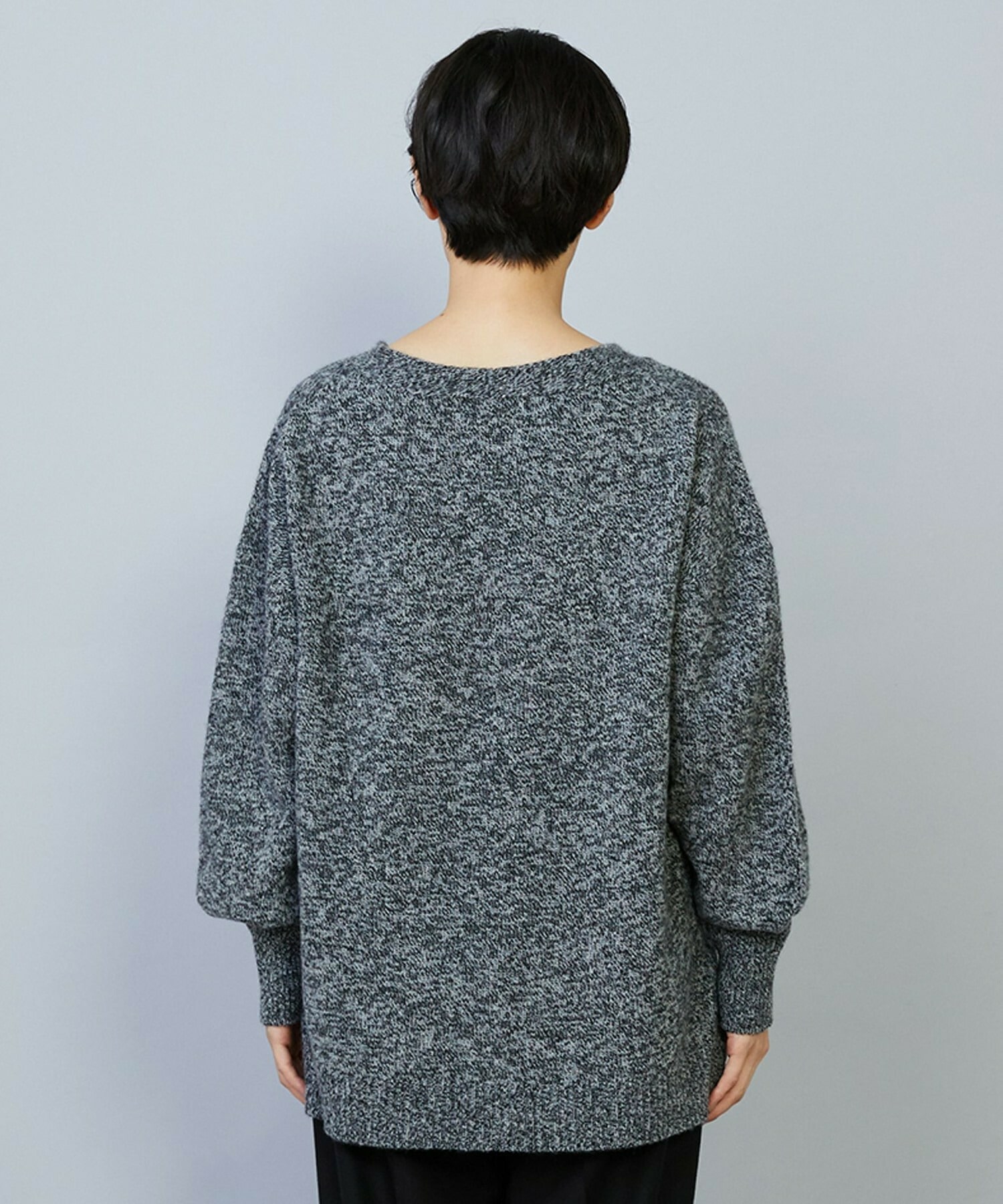 【MOGA】クーマラムカシミヤＶネックニット 詳細画像 グレー系その他 22