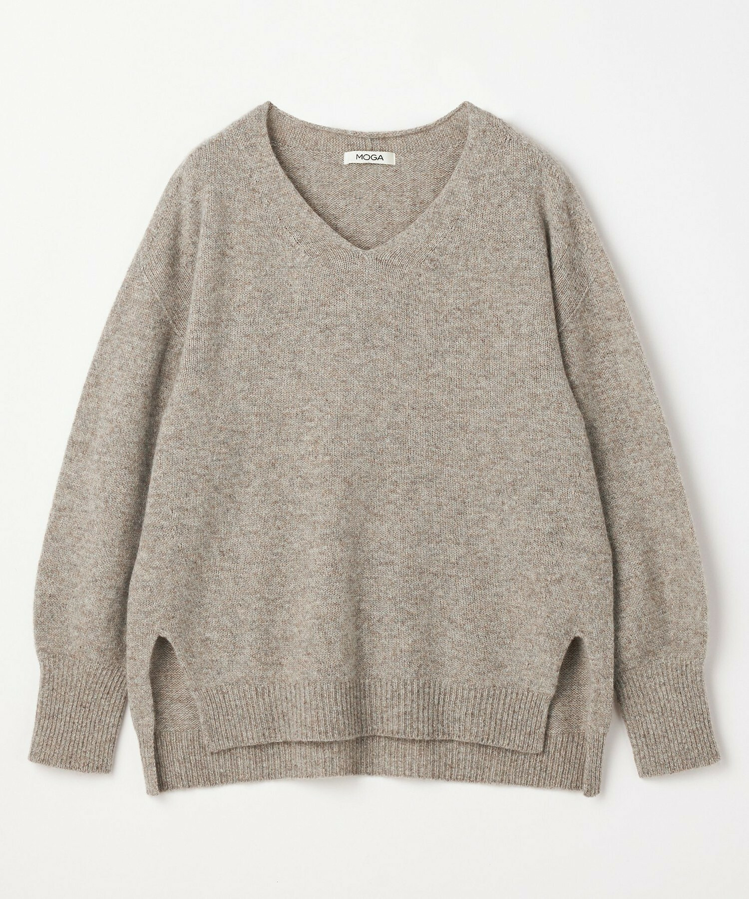 【MOGA】クーマラムカシミヤＶネックニット 詳細画像 グレー系その他 23