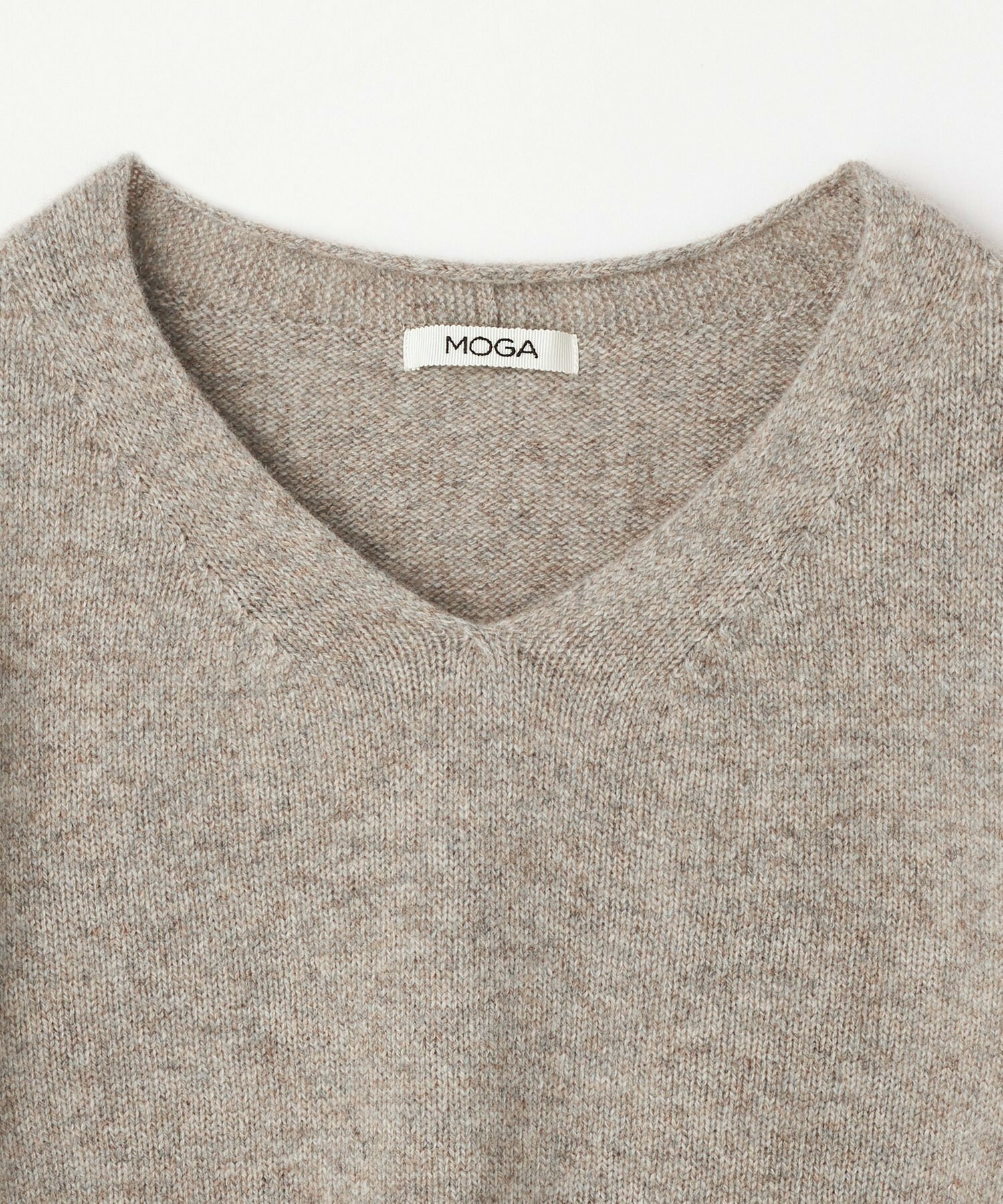 【MOGA】クーマラムカシミヤＶネックニット 詳細画像 グレー系その他 25