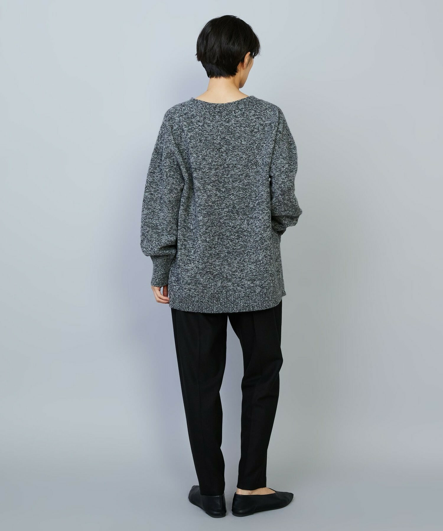 【MOGA】クーマラムカシミヤＶネックニット 詳細画像 グレー系その他 6