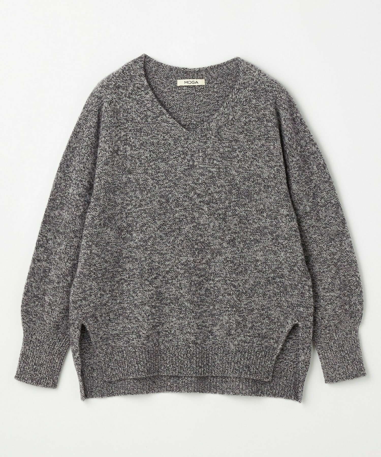 【MOGA】クーマラムカシミヤＶネックニット 詳細画像 グレー系その他 2