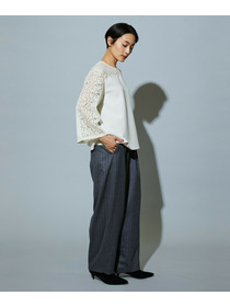 【MOGA】スタイリスト戸野塚かおるコラボ ソフトダンボールレースコンビトップス 詳細画像 ブラック 10