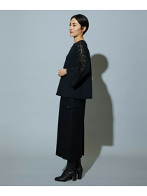 【MOGA】スタイリスト戸野塚かおるコラボ ソフトダンボールレースコンビトップス 詳細画像 ブラック 14