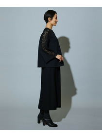 【MOGA】スタイリスト戸野塚かおるコラボ ソフトダンボールレースコンビトップス 詳細画像 ブラック 17