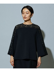 【MOGA】スタイリスト戸野塚かおるコラボ ソフトダンボールレースコンビトップス 詳細画像 ブラック 20