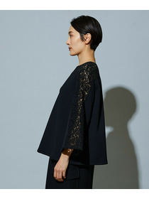 【MOGA】スタイリスト戸野塚かおるコラボ ソフトダンボールレースコンビトップス 詳細画像 ブラック 21