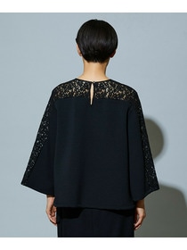 【MOGA】スタイリスト戸野塚かおるコラボ ソフトダンボールレースコンビトップス 詳細画像 ブラック 22