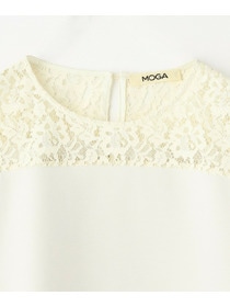 【MOGA】スタイリスト戸野塚かおるコラボ ソフトダンボールレースコンビトップス 詳細画像 ブラック 25