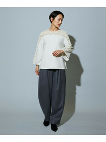 【MOGA】スタイリスト戸野塚かおるコラボ ソフトダンボールレースコンビトップス 詳細画像 ブラック 3