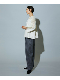 【MOGA】スタイリスト戸野塚かおるコラボ ソフトダンボールレースコンビトップス 詳細画像 ブラック 5