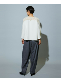 【MOGA】スタイリスト戸野塚かおるコラボ ソフトダンボールレースコンビトップス 詳細画像 ブラック 6