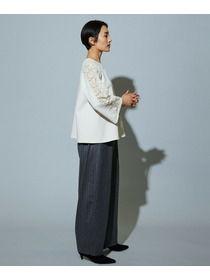 【MOGA】スタイリスト戸野塚かおるコラボ ソフトダンボールレースコンビトップス 詳細画像 ブラック 9