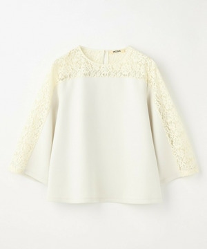 【MOGA】スタイリスト戸野塚かおるコラボ ソフトダンボールレースコンビトップス 詳細画像 アイボリー 2